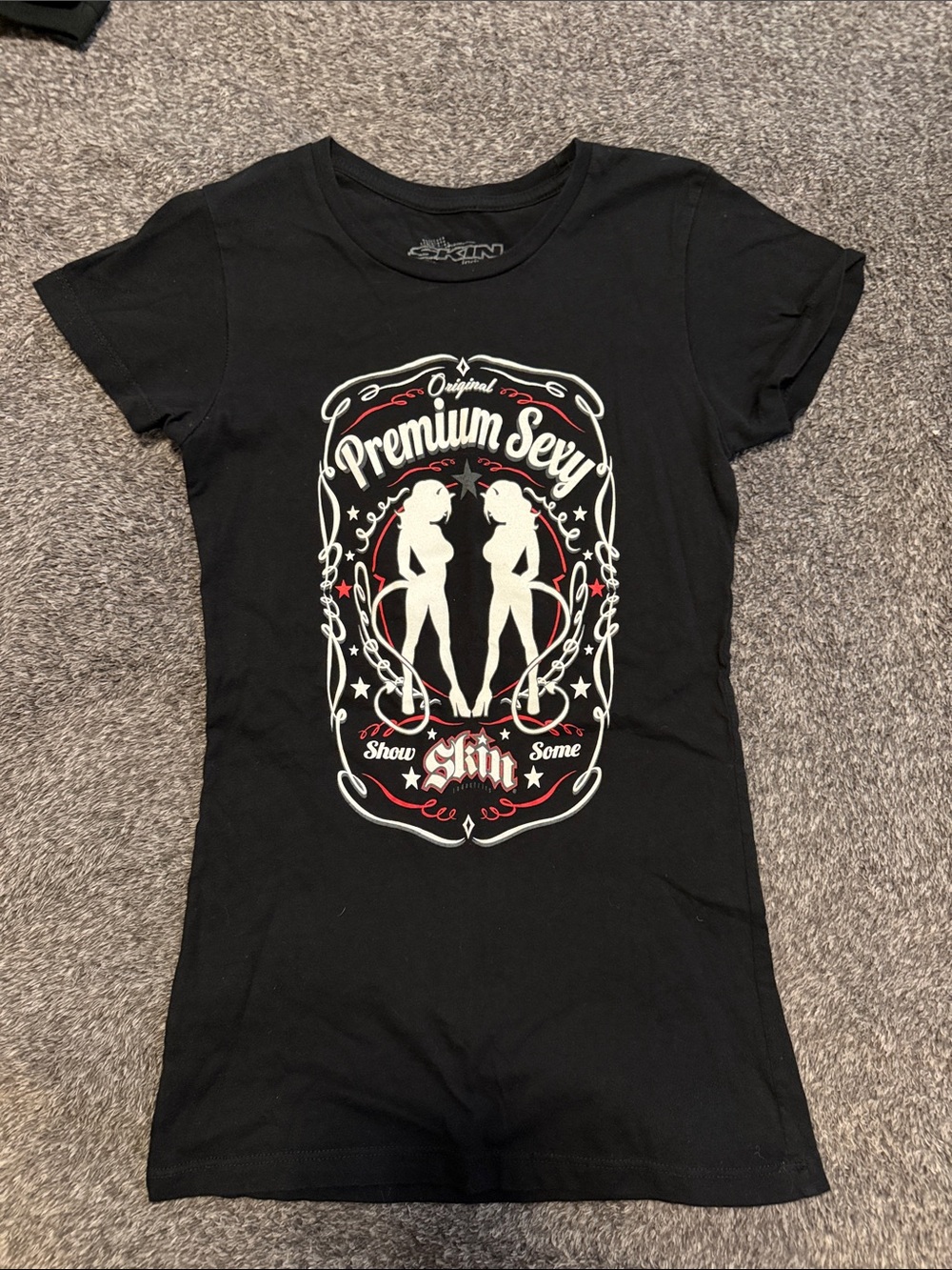Skin Industries Premium Sexy Graphic Black Tee